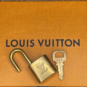 Louis Vuitton Brass Lock and Key #328